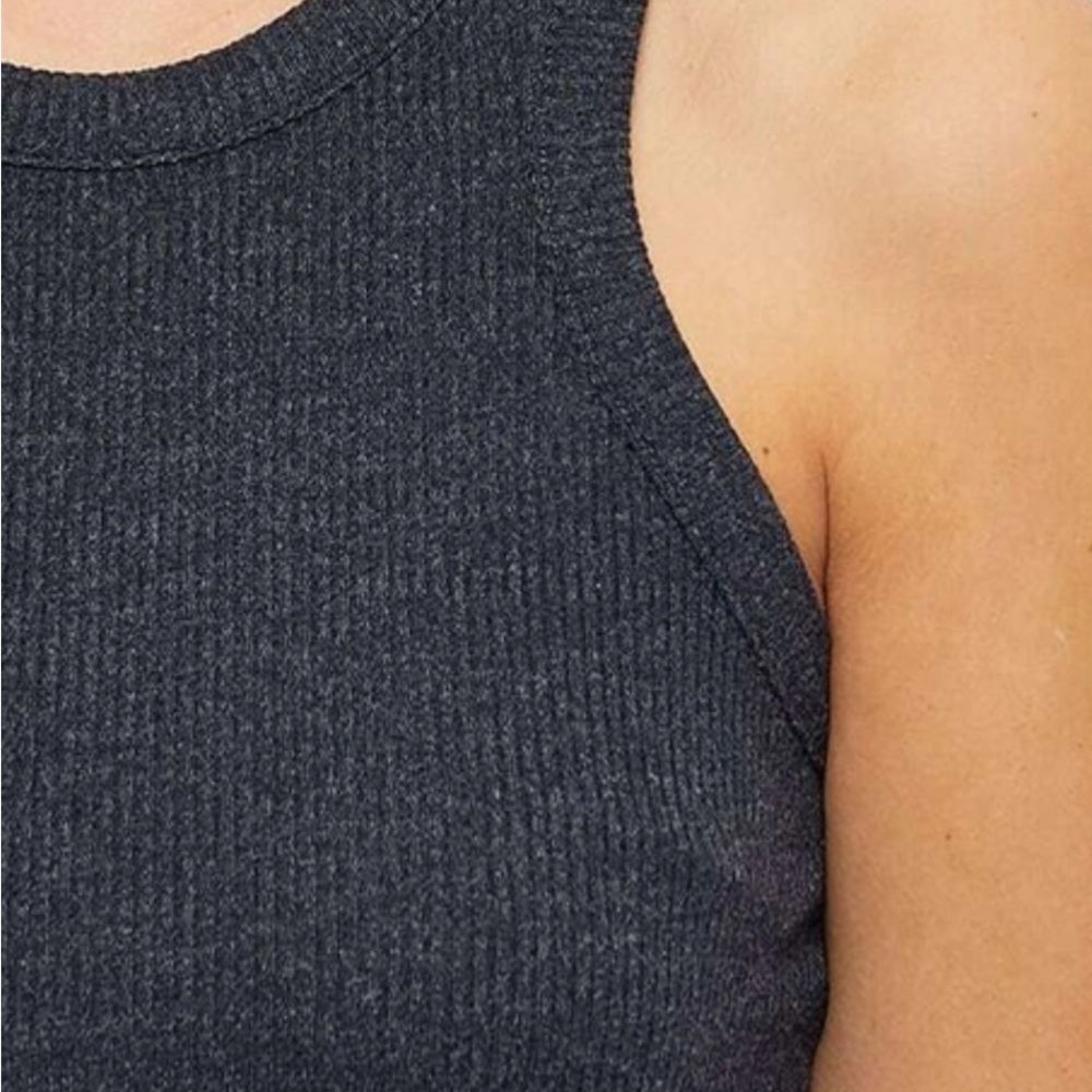 Agolde black Ribbed Tank Top - Picture 3 of 7